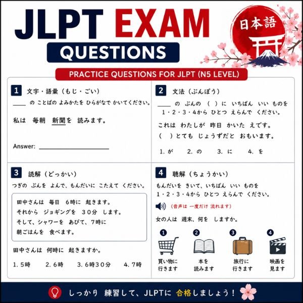 JLPT Exam Questions