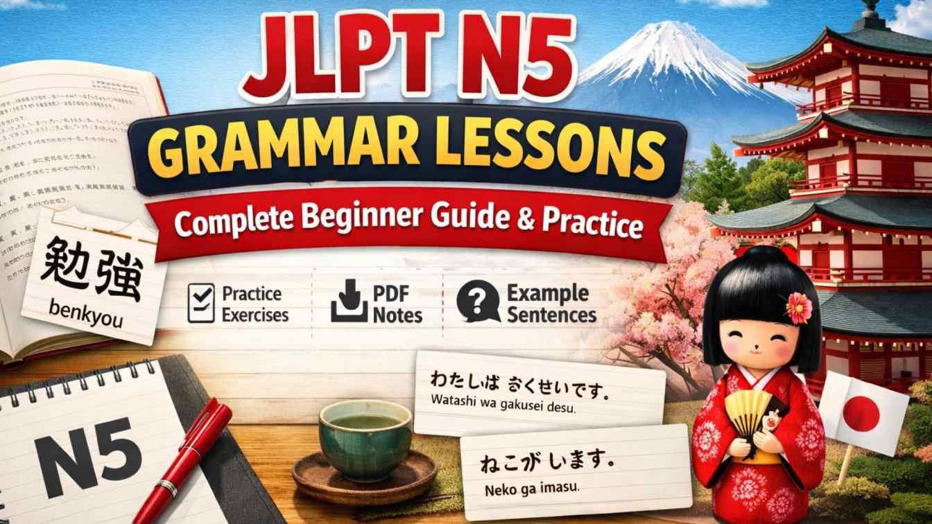 JLPT+N5+Grammar+Lessons+%7C+Step-by-Step+Guide+with+Examples