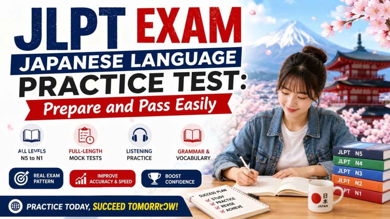 JLPT+Exam+Japanese+Language+Practice+Test